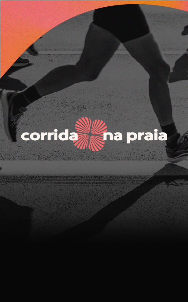 Corrida Na Praia — atletas em ação.